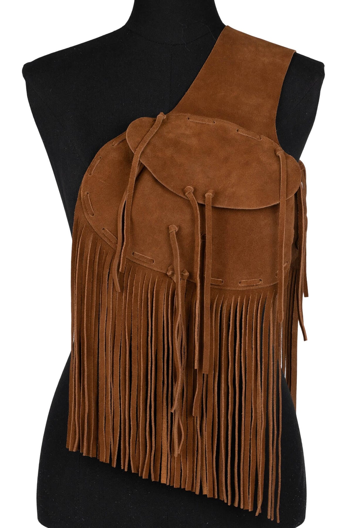 BURRO Fringe Bag - Red Suede |Jeffrey Campbell