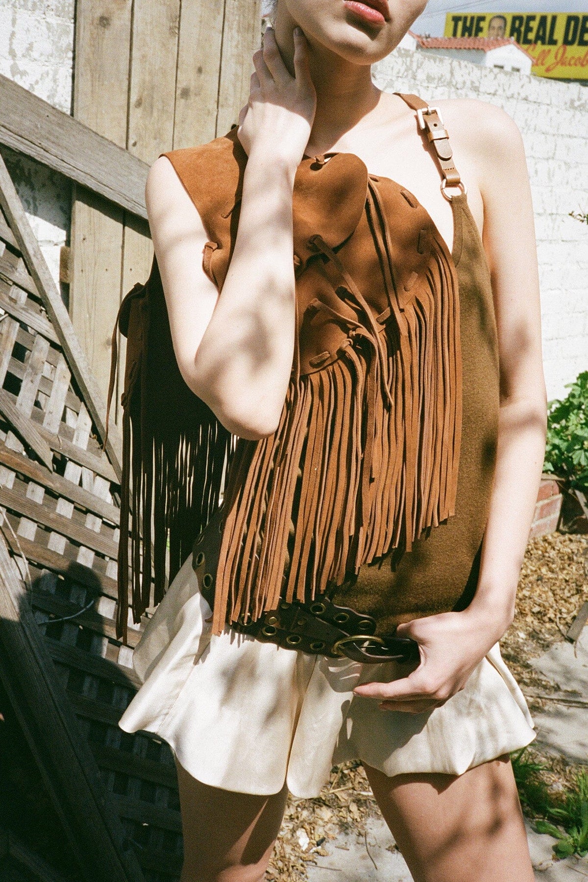 BURRO Fringe Bag - Red Suede |Jeffrey Campbell