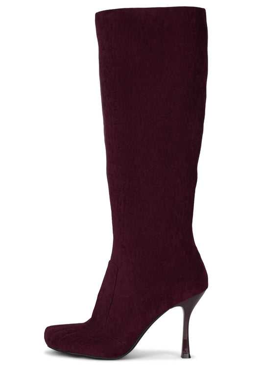 CONFORM-K Knee-High Boot - Wine Suede |Jeffrey Campbell