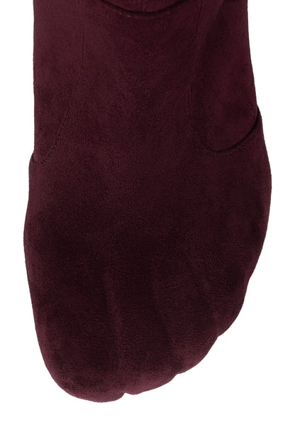 CONFORM-K Knee-High Boot - Wine Suede |Jeffrey Campbell