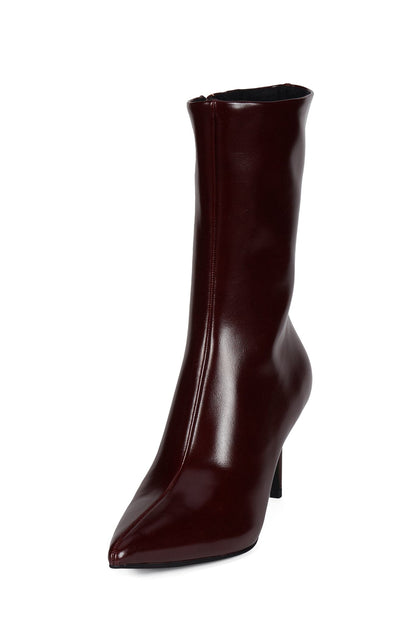 EVERYNIGHT Stiletto Boot - Dark Wine Wax |Jeffrey Campbell