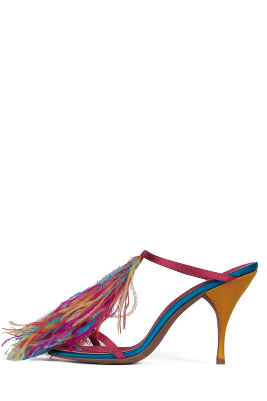 PLUMA - Fuchsia Satin Combo |Jeffrey Campbell