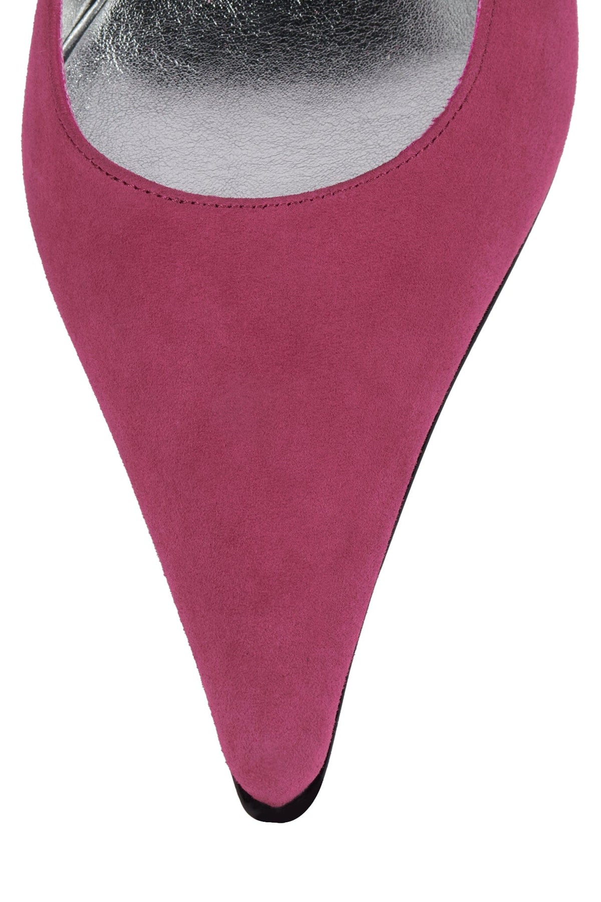 KICKIT Stiletto Heel Pump - Fuchsia Suede |Jeffrey Campbell
