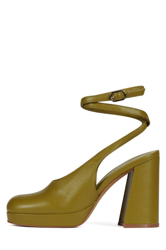 VIVRE Platform Heels - Chartreuse |Jeffrey Campbell