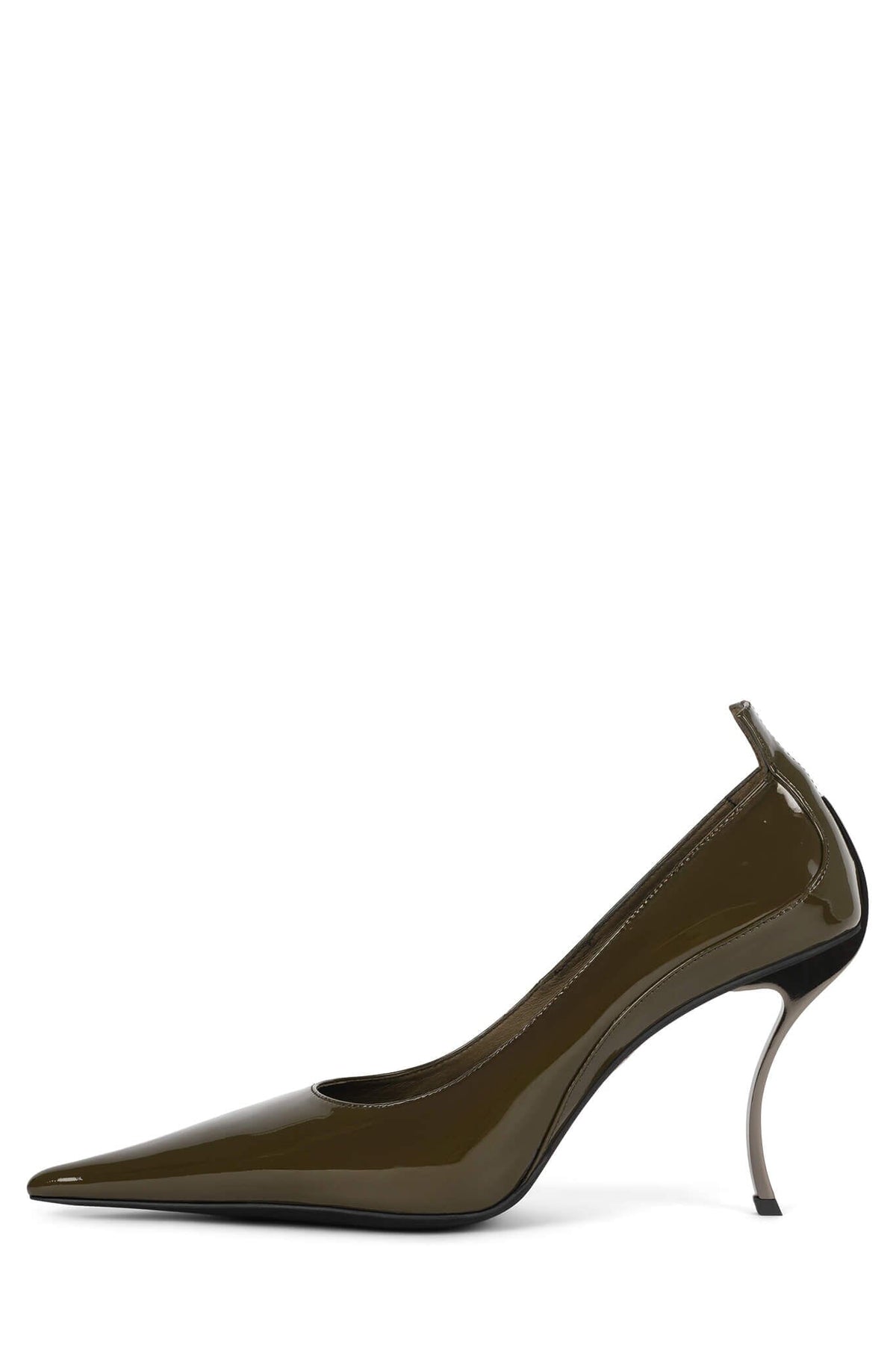 FREAK-OUT Sculpted Heel - Khaki Patent |Jeffrey Campbell