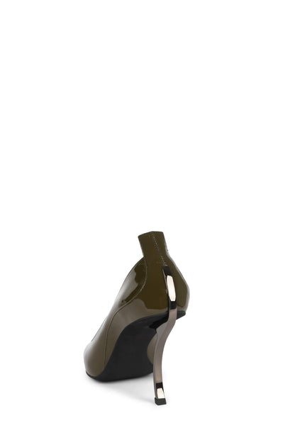 FREAK-OUT Sculpted Heel - Khaki Patent |Jeffrey Campbell