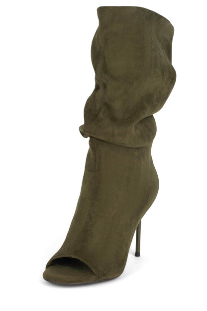 LAMIA - Olive Suede |Jeffrey Campbell