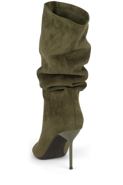 LAMIA - Olive Suede |Jeffrey Campbell