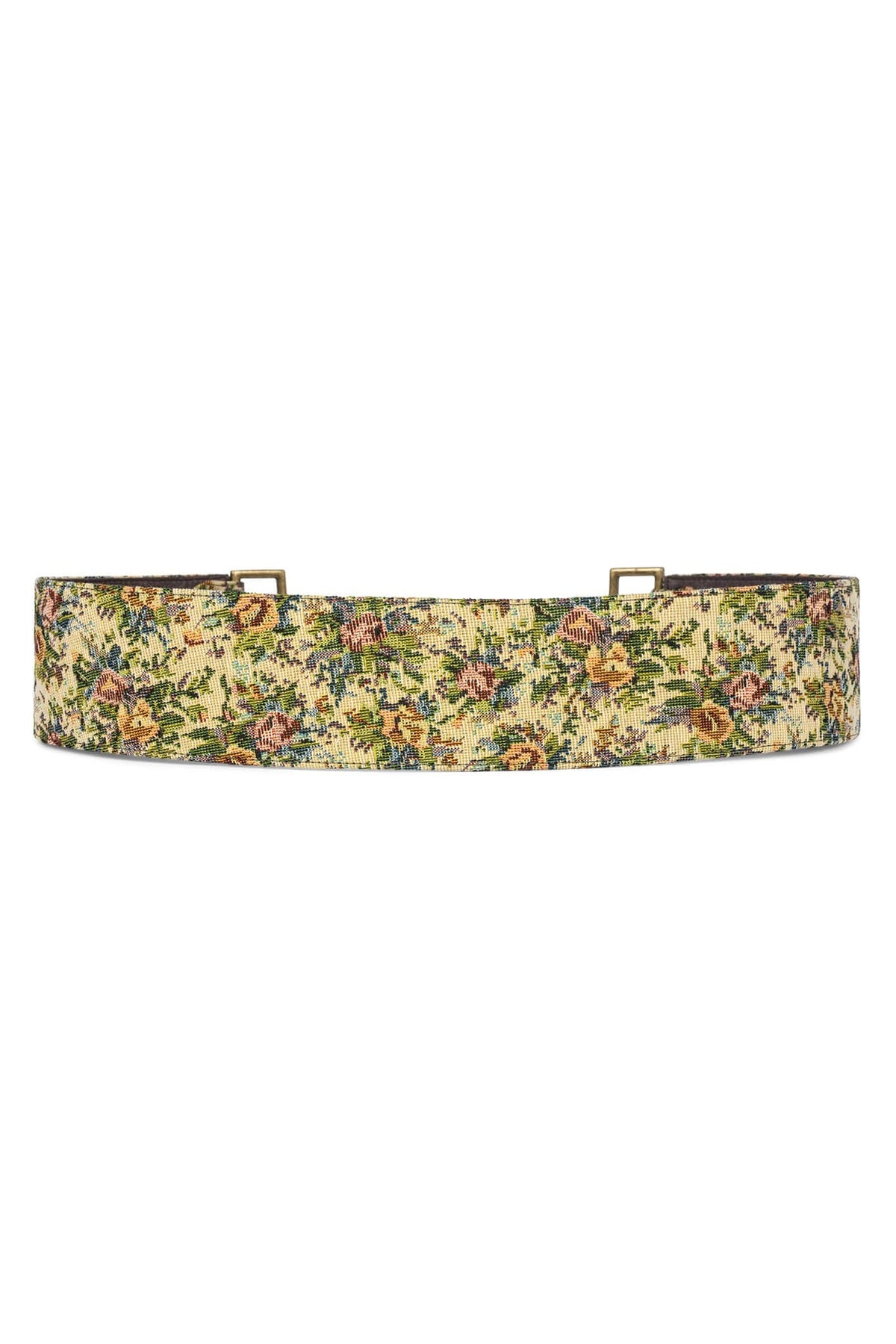 REIN-IN Tapestry Belt - Beige Floral Tapestry |Jeffrey Campbell