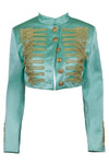 Teal Satin