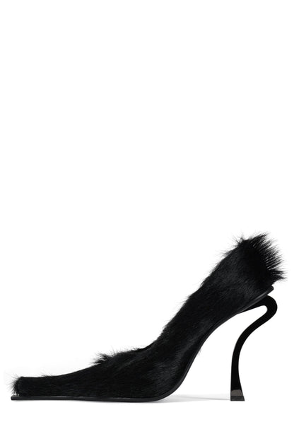 CENTAURI-F High-Heel Pump - Wine Long Hair |Jeffrey Campbell