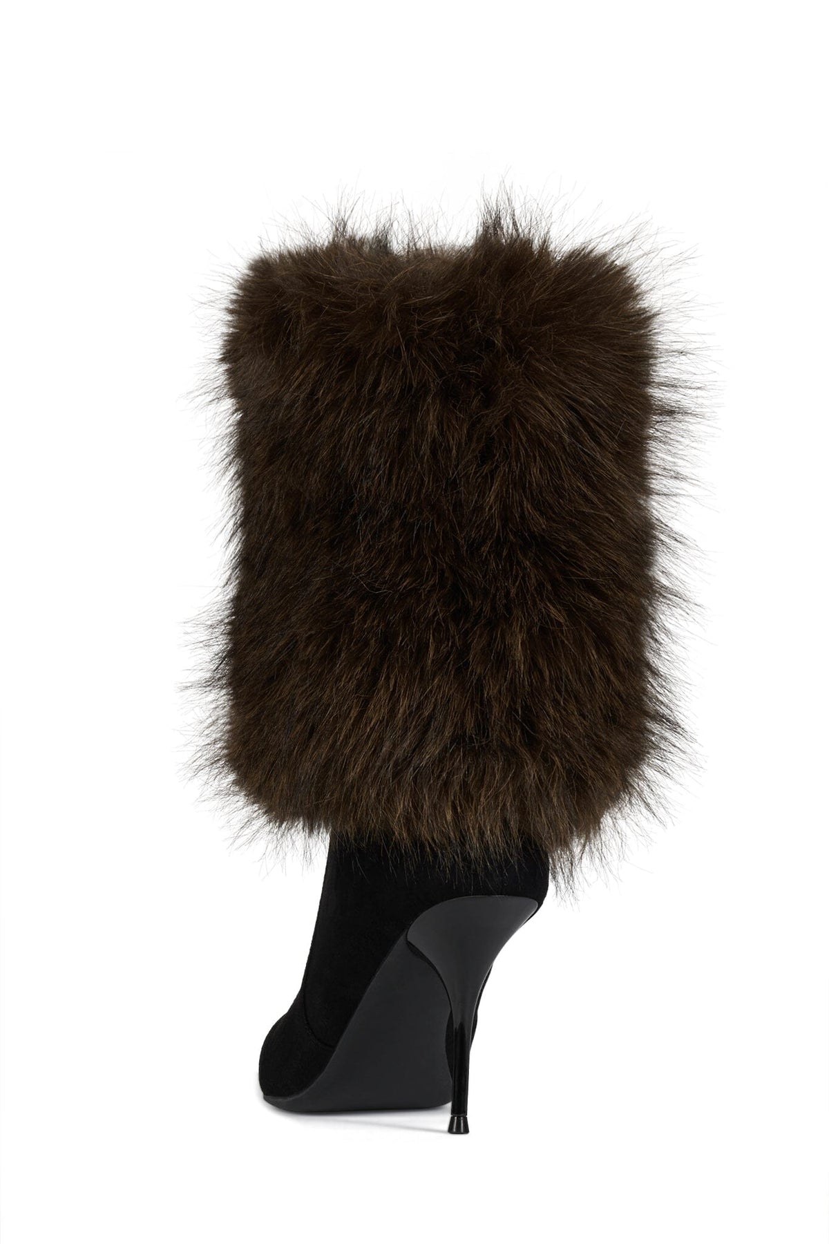 THERMAL Stiletto Boot - Black Suede Brown Combo |Jeffrey Campbell