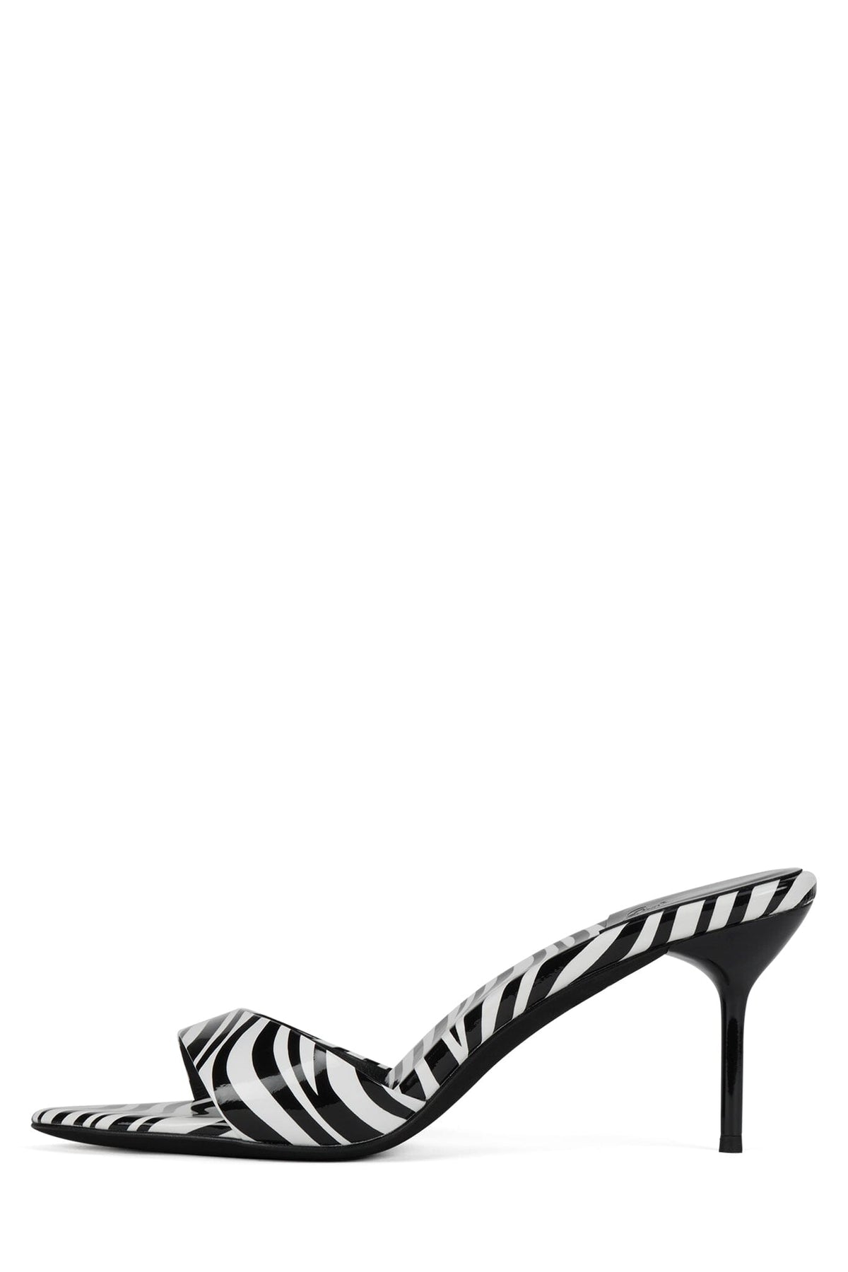 PUMPTINI - Black White Zebra Patent |Jeffrey Campbell
