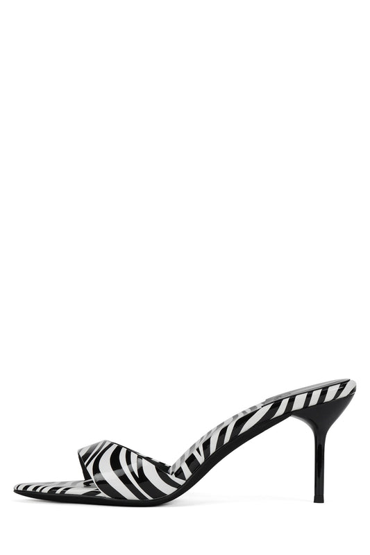 PUMPTINI - Black White Zebra Patent |Jeffrey Campbell