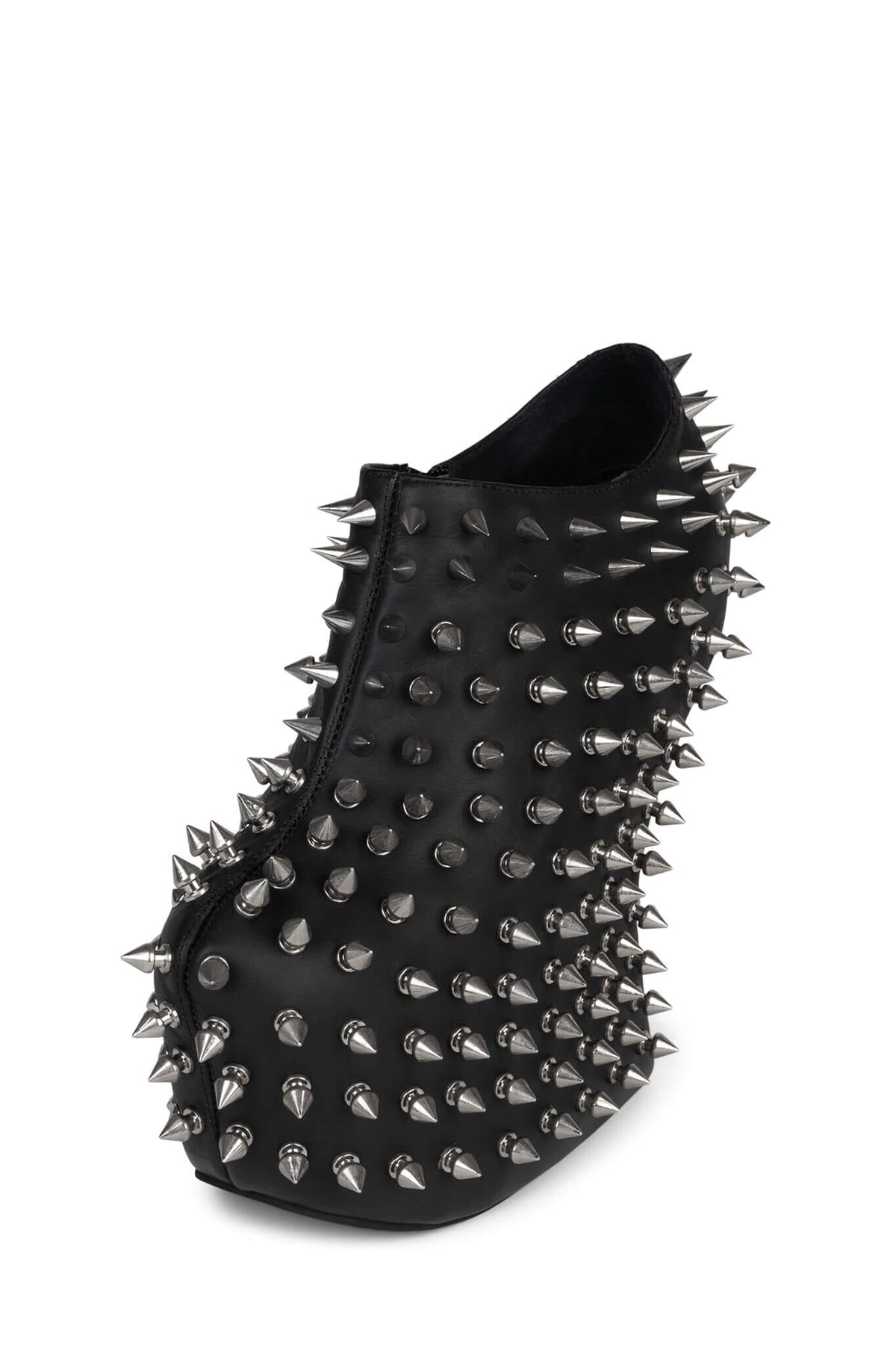 SHADOW-SPK Platform Wedge Boot - Black Silver |Jeffrey Campbell