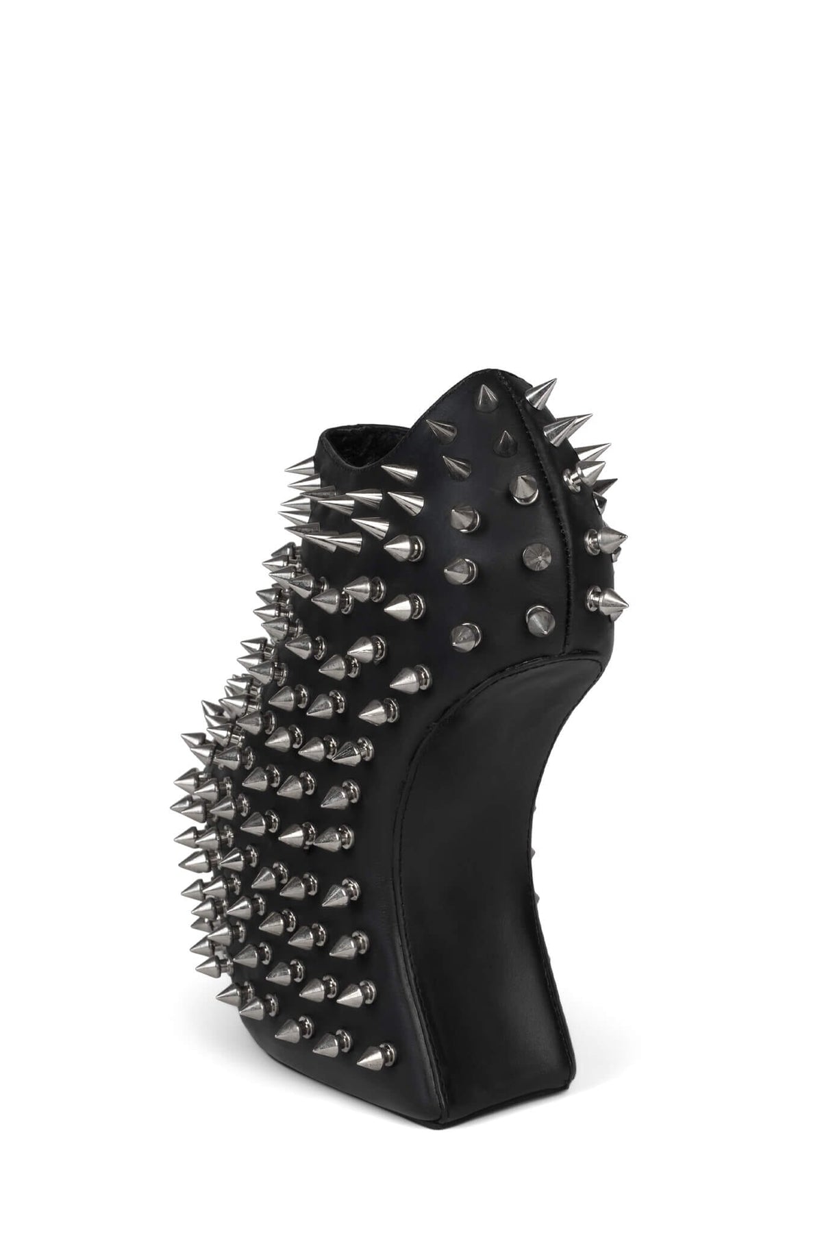 SHADOW-SPK Platform Wedge Boot - Black Silver |Jeffrey Campbell