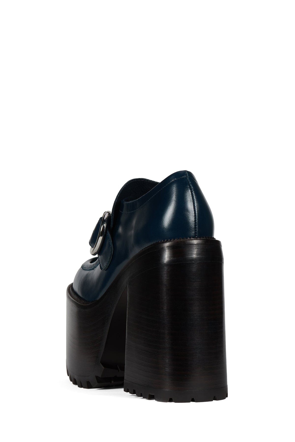 OFFSET Heeled Loafer - Blue Oiled |Jeffrey Campbell