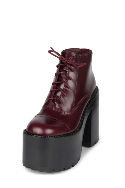 TAKEOFF Platform Bootie - Wine |Jeffrey Campbell