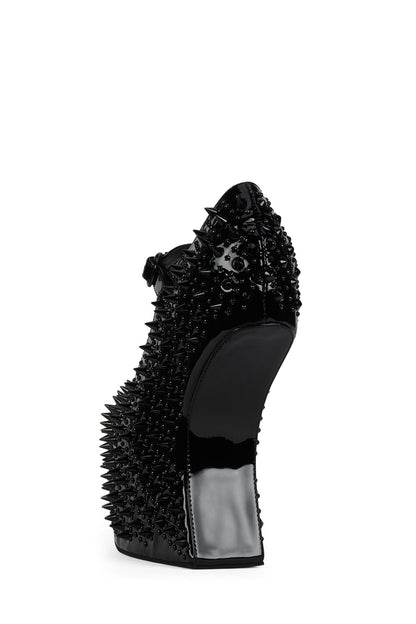 PRICKLY Platform Pump - Black Patent Black |Jeffrey Campbell