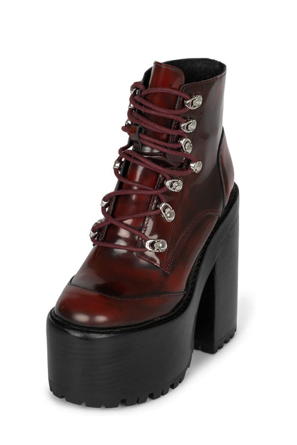 FERNROCK Heeled Boot - Wine Box |Jeffrey Campbell