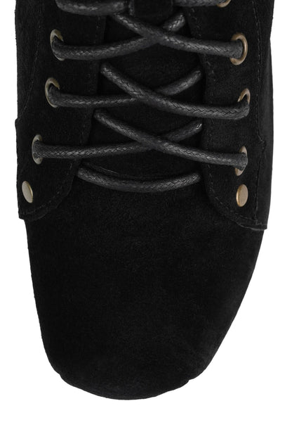 NIGHTLITA Wedge Platform Boot - Black Suede |Jeffrey Campbell