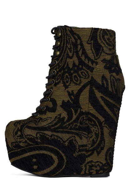 DAMSEL - Beige Rust Tapestry |Jeffrey Campbell