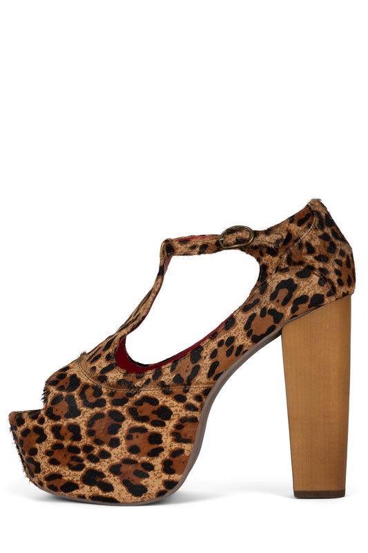 FOXY-WD-F Platform - Cheetah Red |Jeffrey Campbell