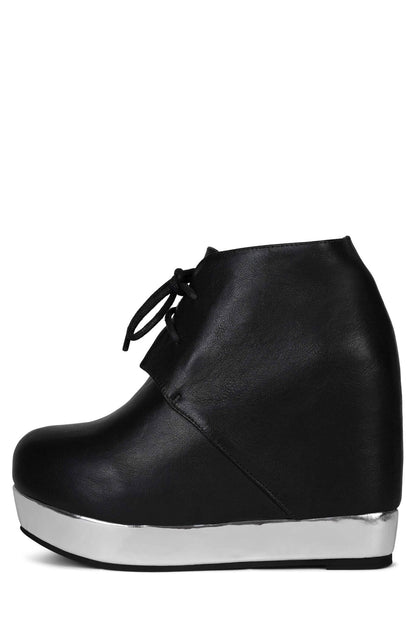 ALEXIS Ankle Boots - Black Silver |Jeffrey Campbell