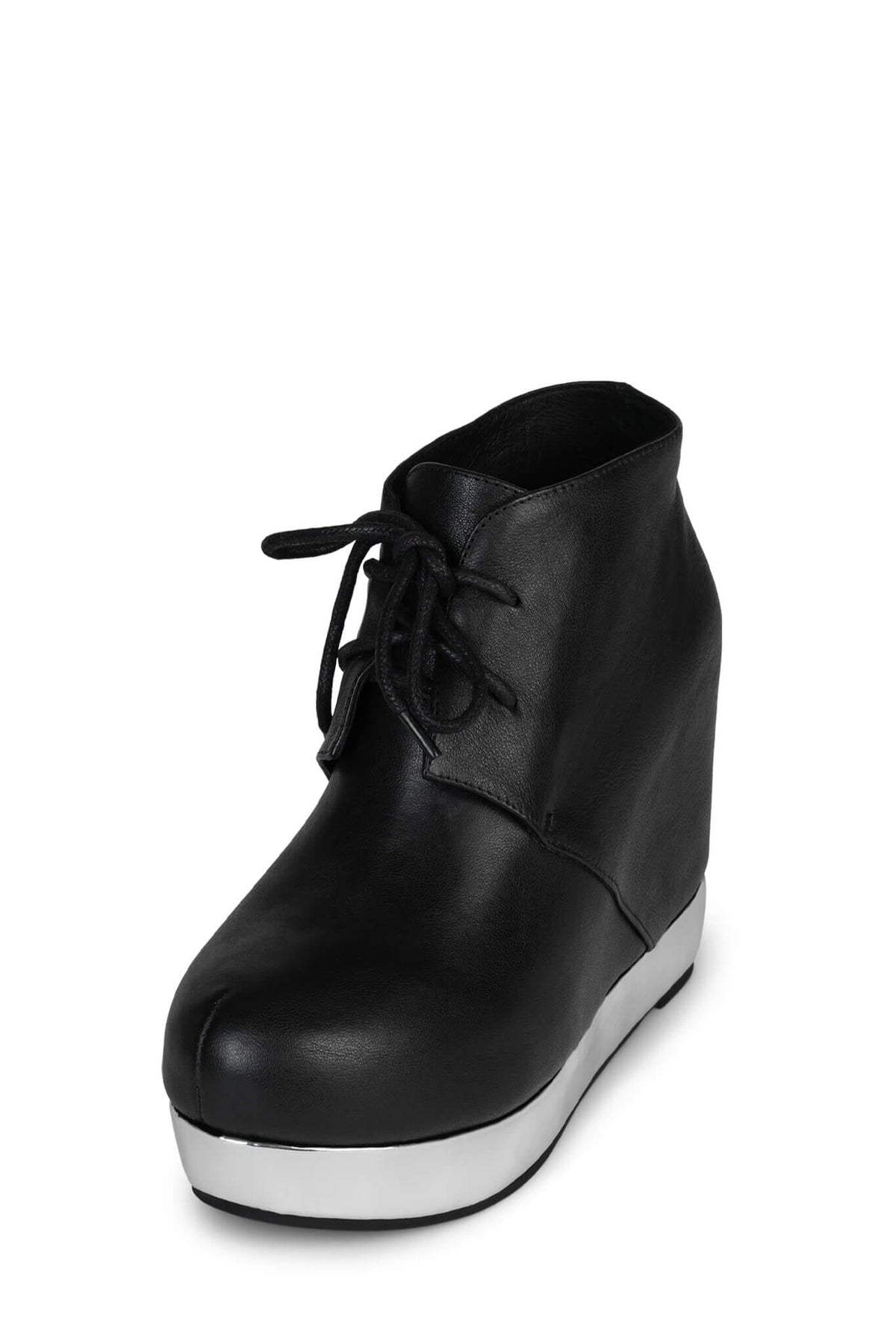 ALEXIS Ankle Boots - Black Silver |Jeffrey Campbell