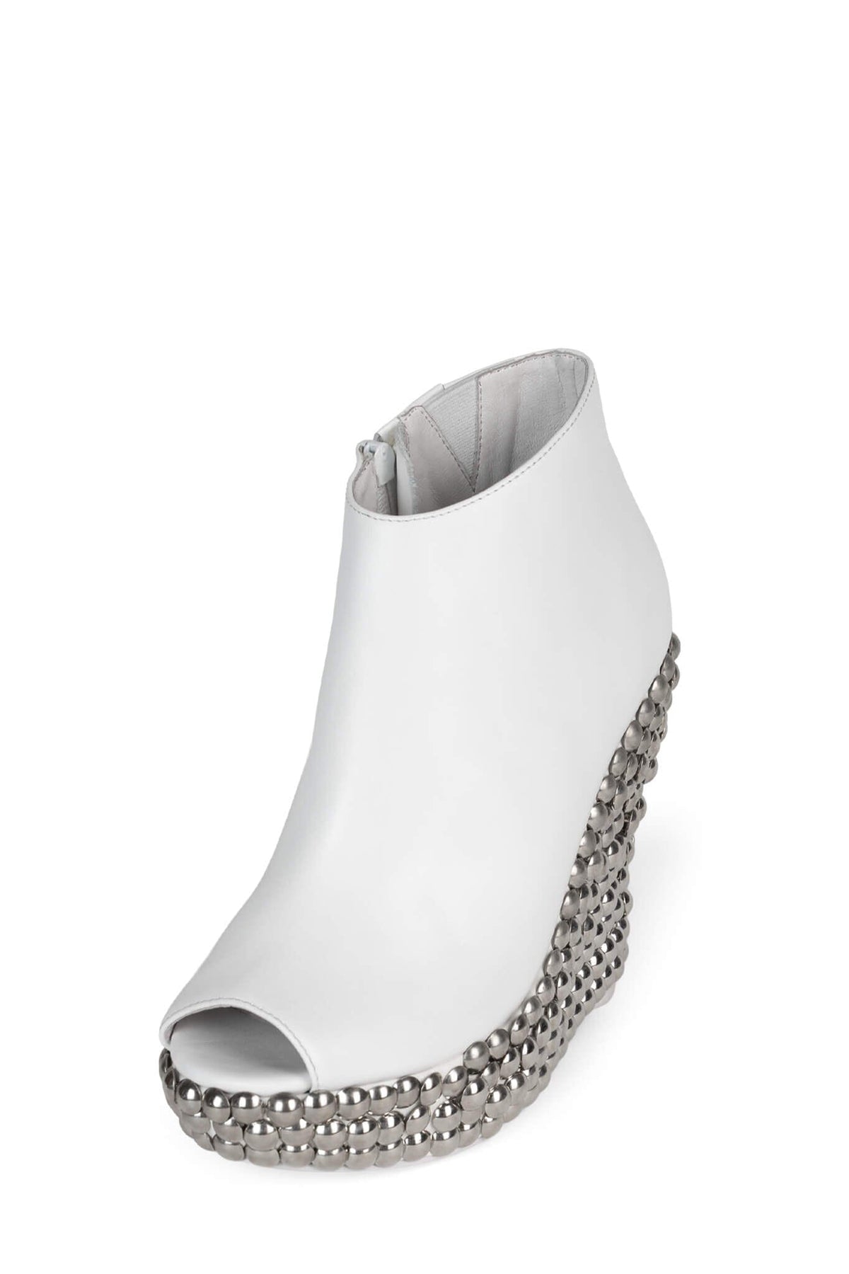 TICK Platform Booties - White |Jeffrey Campbell