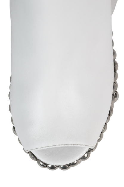 TICK Platform Booties - White |Jeffrey Campbell
