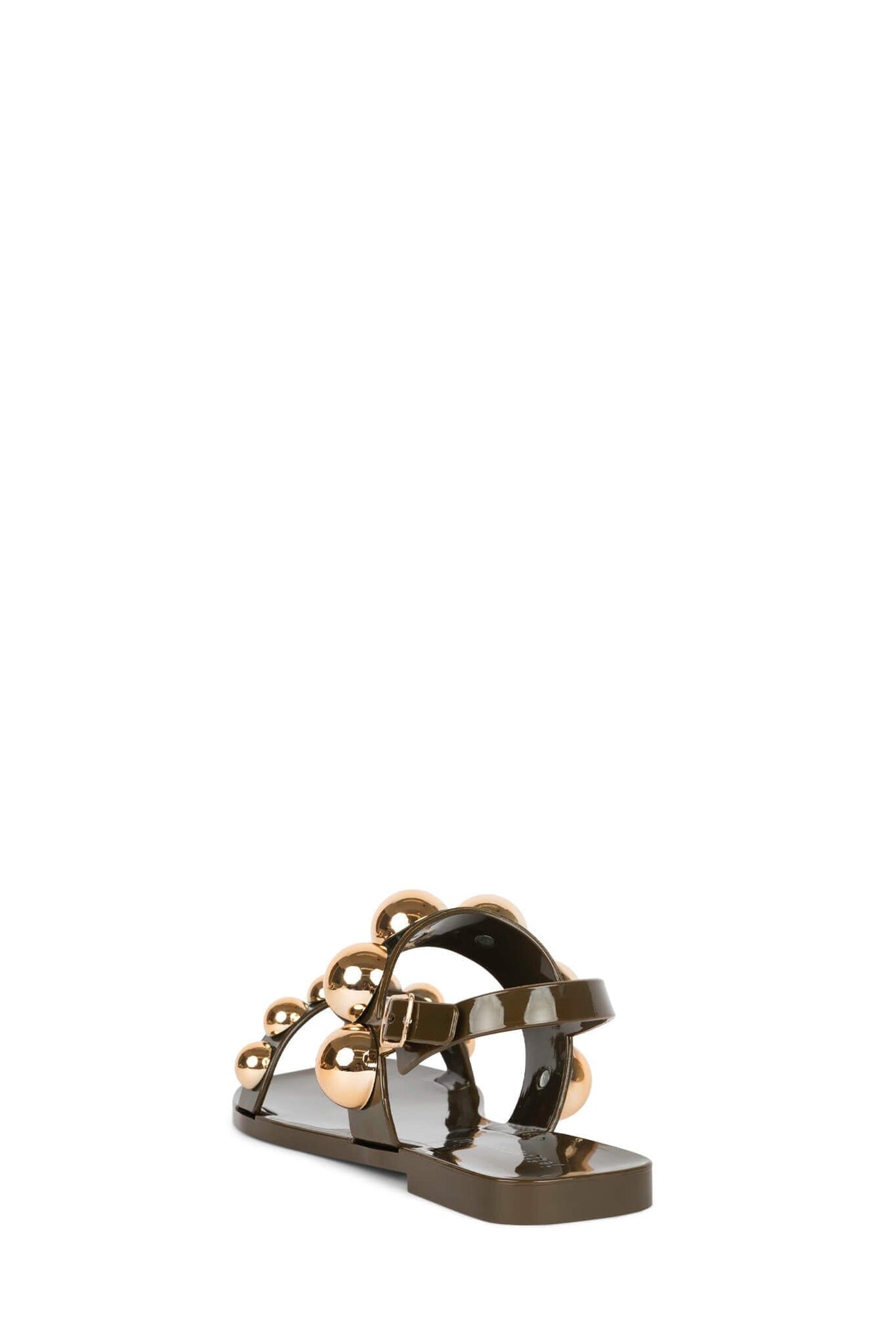 GUM-DROP Flat Sandals - Khaki Gold |Jeffrey Campbell