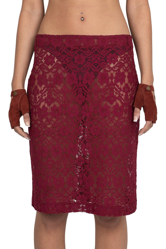 AMALIE-LC SKIRT - Wine |Jeffrey Campbell