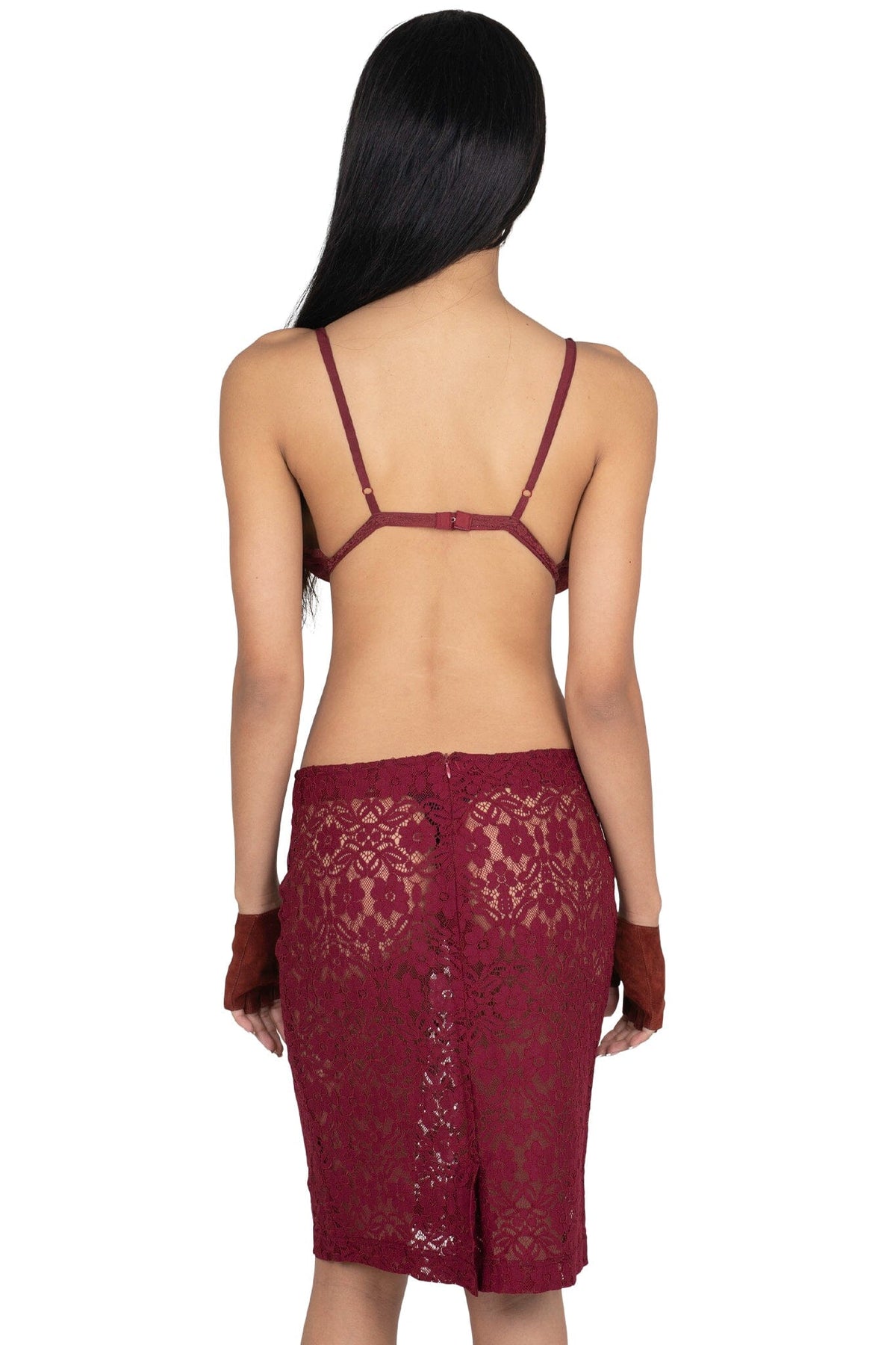 AMALIE-LC SKIRT - Wine |Jeffrey Campbell