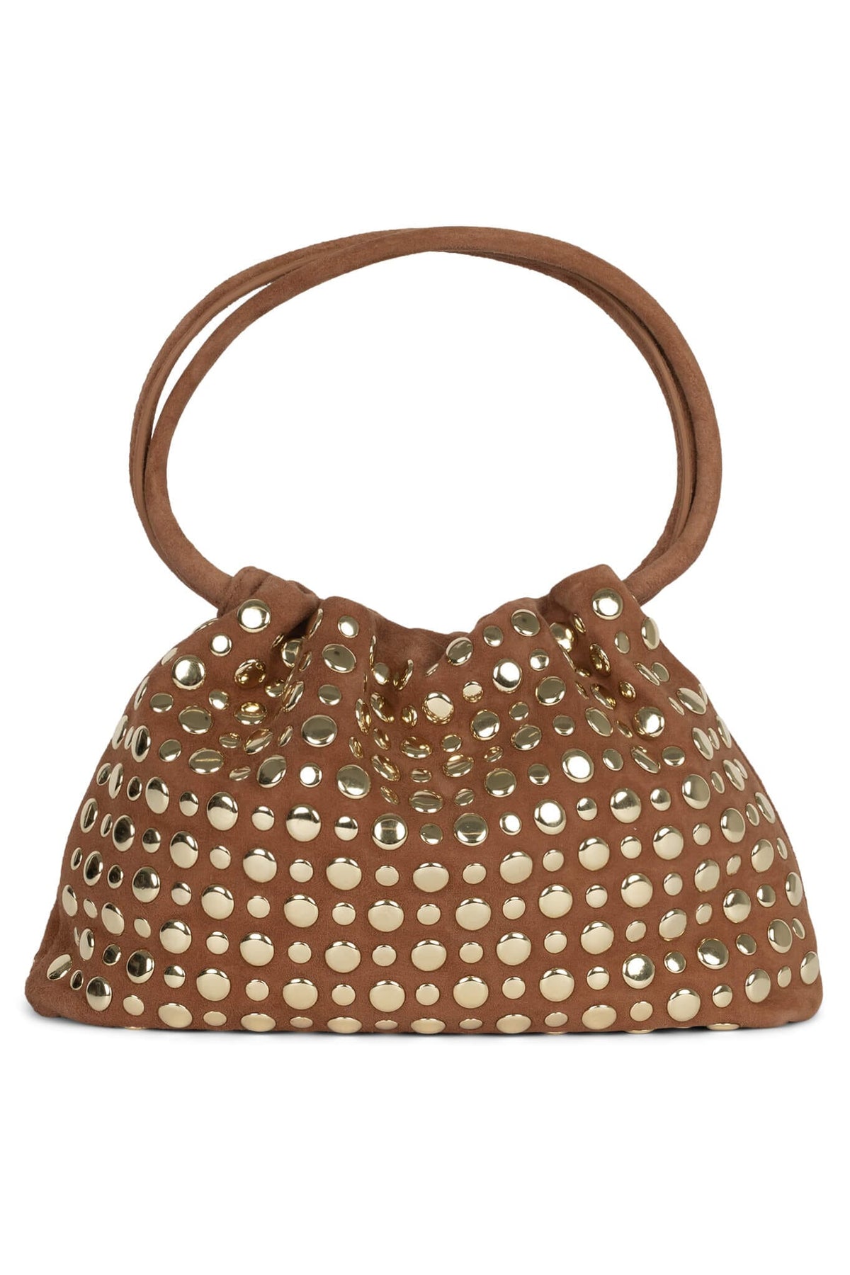 LIL-BRAT Bucket Bag - Tan Suede Gold |Jeffrey Campbell