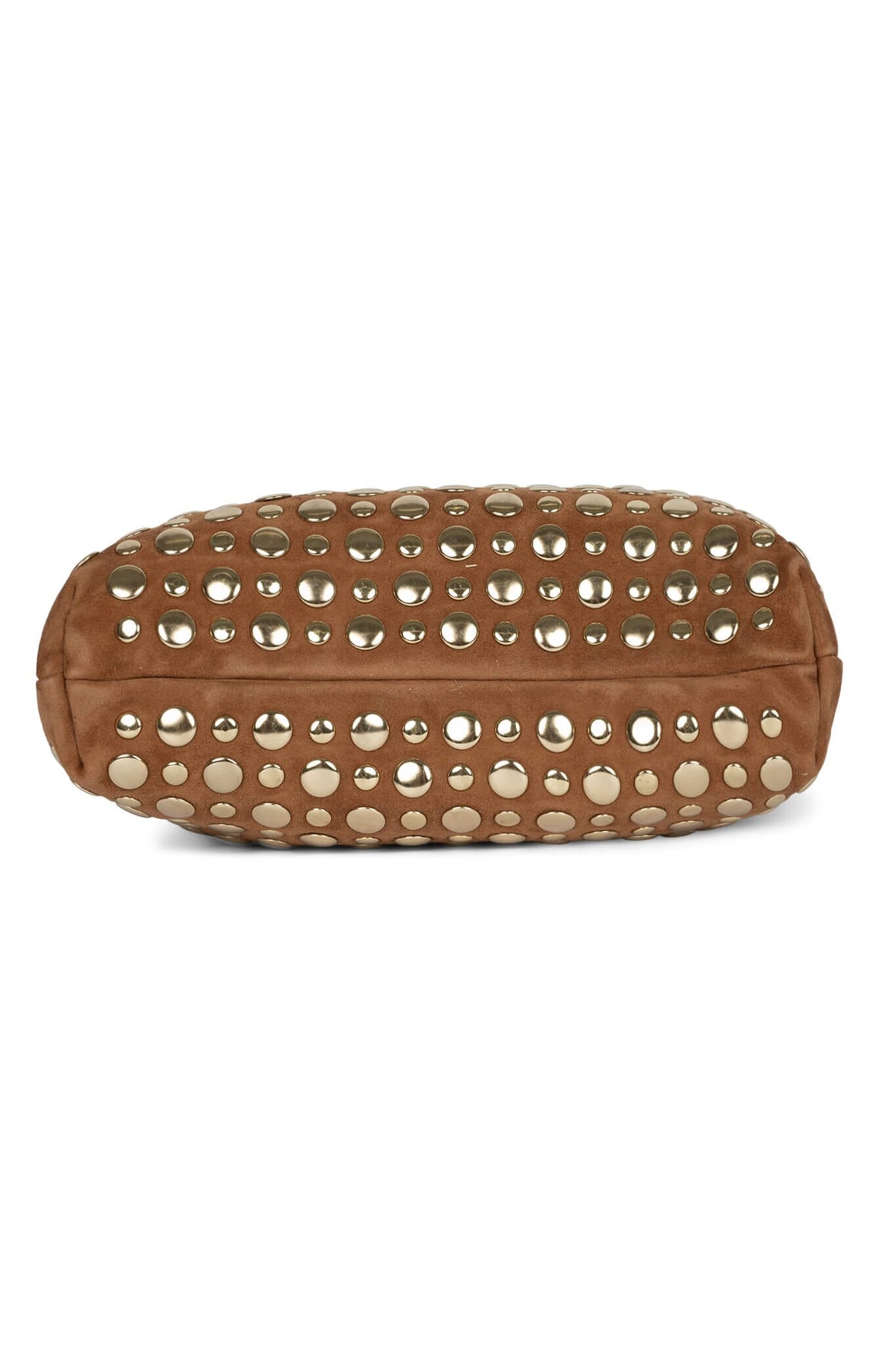 LIL-BRAT Bucket Bag - Tan Suede Gold |Jeffrey Campbell