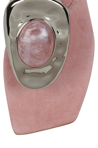 BAZAAR - Pink Suede Silver |Jeffrey Campbell