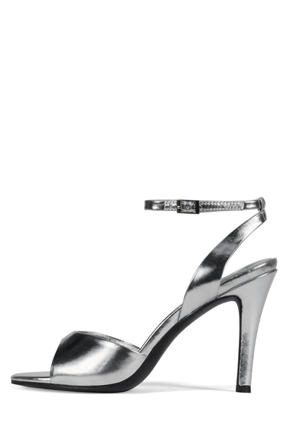BAR-HOP Heeled Sandal - Gold Metallic |Jeffrey Campbell