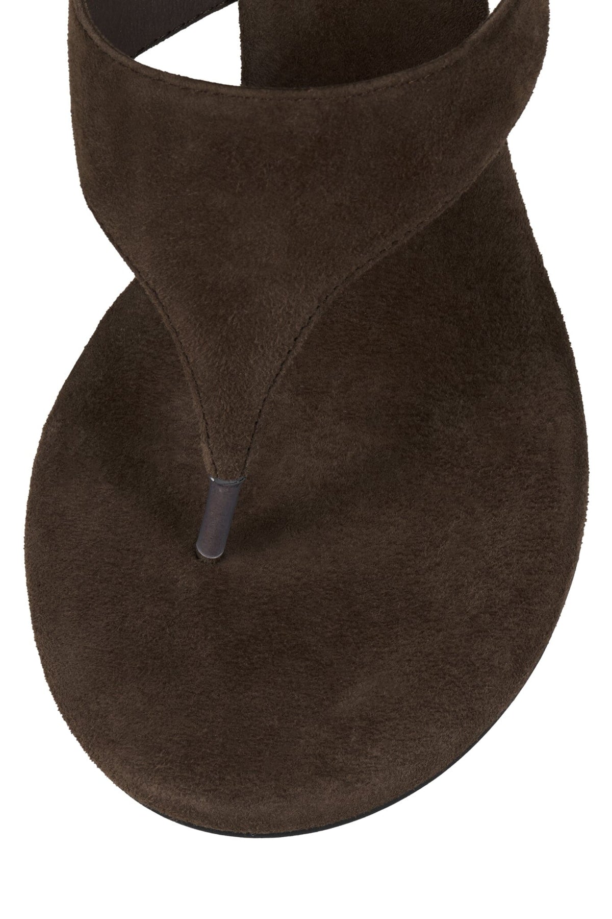 MARILLA Heeled Thong Sandal - Coffee Suede |Jeffrey Campbell