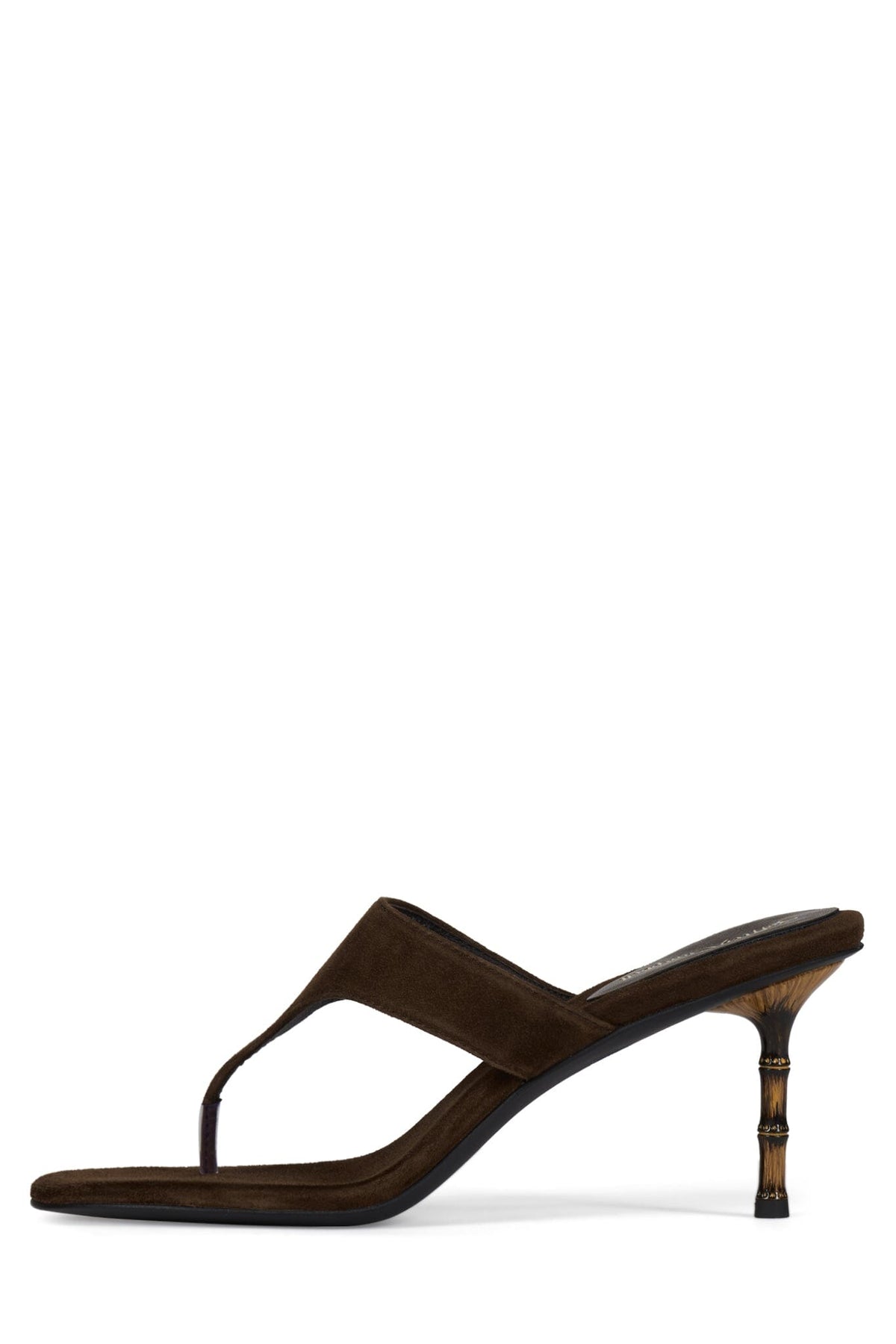MARILLA Heeled Thong Sandal - Coffee Suede |Jeffrey Campbell