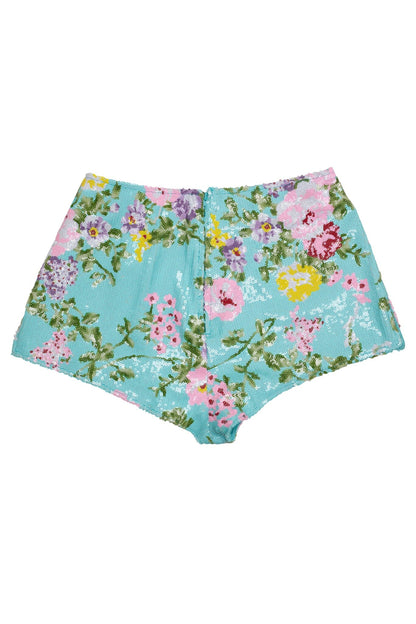 CHEEKZ-SEQ SHORTS - Blue Combo |Jeffrey Campbell