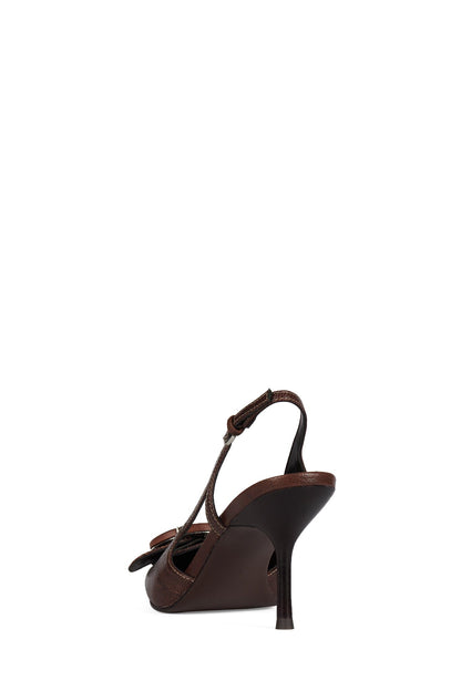 HANNIGAN Heeled Slingback - Brown Combo |Jeffrey Campbell
