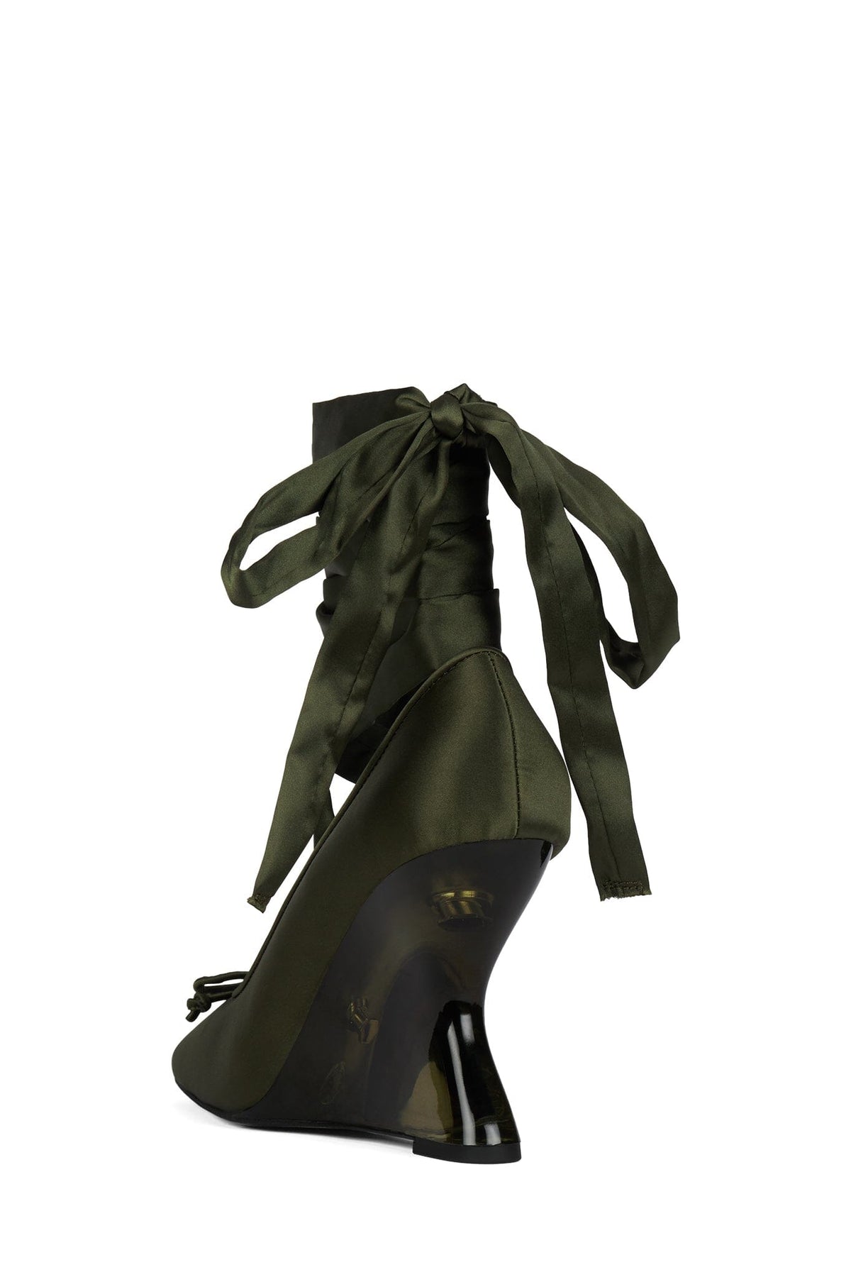 EFFACE Ballet Heels - Khaki Satin Combo |Jeffrey Campbell