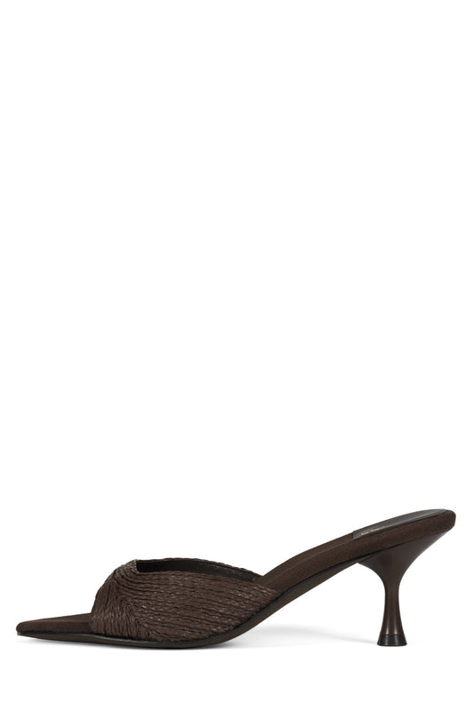 SPY-KID-RF - Dark Brown Raffia |Jeffrey Campbell