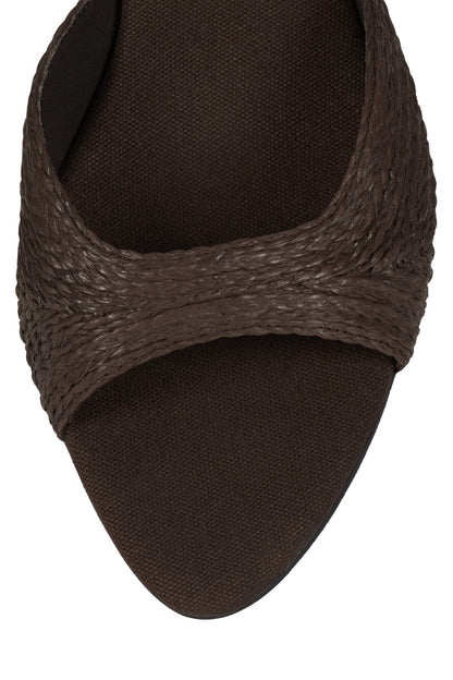 SPY-KID-RF - Dark Brown Raffia |Jeffrey Campbell