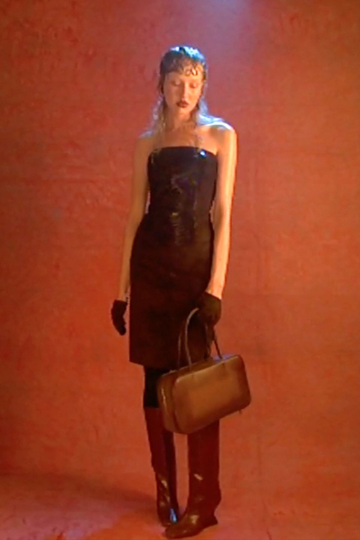 AMALIE SKIRT Pencil Skirt - Rust Suede |Jeffrey Campbell