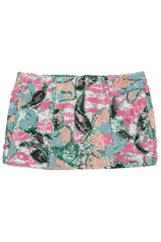 MAISY-SEQ SKIRT - Teal Multi |Jeffrey Campbell