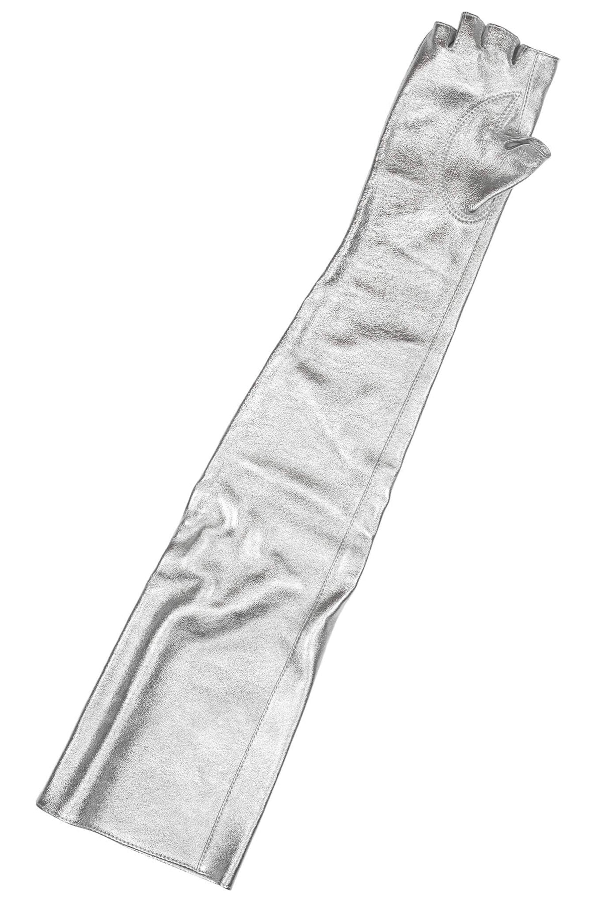KRAFTIG GLOVES Leather Gloves - Silver |Jeffrey Campbell