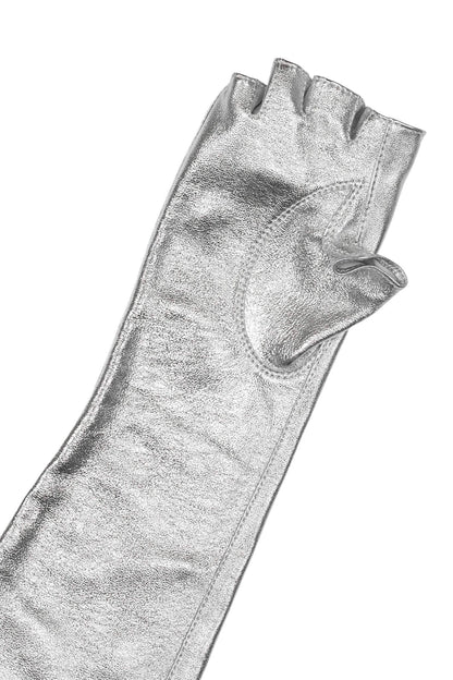 KRAFTIG GLOVES Leather Gloves - Silver |Jeffrey Campbell