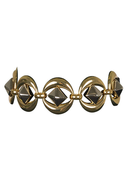 YOU-BETTER CUFF Arm Cuff - Gold Silver Black Combo |Jeffrey Campbell